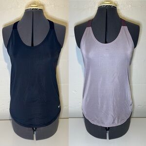 Nike Women's Tank Top - Black and Mauve